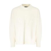 Ivoor Wol Oversized Trui Represent , White , Heren