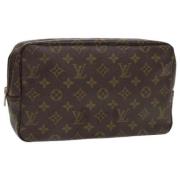 Pre-owned Canvas clutches Louis Vuitton Vintage , Brown , Dames