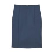 Rok midi kokerrok Patrizia Pepe , Blue , Dames