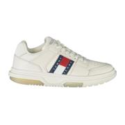 Sportieve witte vetersneakers met contrastdetails Tommy Hilfiger , Whi...