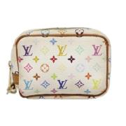 Pre-owned Canvas wallets Louis Vuitton Vintage , White , Dames