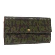 Pre-owned Canvas wallets Louis Vuitton Vintage , Brown , Dames