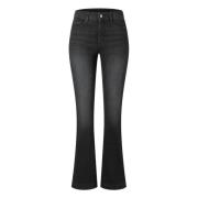 Bootcut Jeans Authentic Mega Flex MAC , Black , Dames