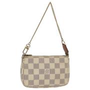 Pre-owned Canvas pouches Louis Vuitton Vintage , White , Dames