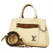 Pre-owned Leather handbags Louis Vuitton Vintage , Beige , Dames