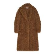 Coat synthetische stofjas Patrizia Pepe , Brown , Dames