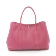 Pre-owned Leather handbags Hermès Vintage , Pink , Dames