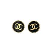 Pre-owned Yellow Gold chanel-jewelry Chanel Vintage , Black , Dames