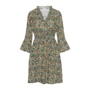 Romantische Groene Bloemenjurk American Dreams , Green , Dames