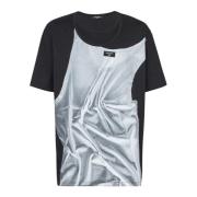 T-shirt met tanktop-print Balmain , Black , Heren