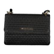 Zwarte Crossbody Kettingtas met Rits Valentino by Mario Valentino , Bl...