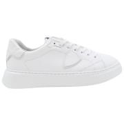 Temple Low Sneakers in wit leer Philippe Model , White , Heren