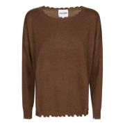 Moderne Frisheid T-shirt Kujten , Brown , Dames