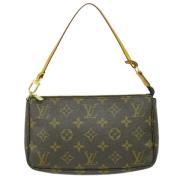 Pre-owned Canvas clutches Louis Vuitton Vintage , Brown , Dames