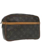 Pre-owned Canvas clutches Louis Vuitton Vintage , Brown , Dames