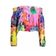 Rosa Langarm Shirt Desigual , Multicolor , Dames