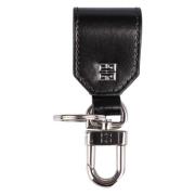 Leren sleutelhanger met drukknoopsluiting Givenchy , Black , Heren