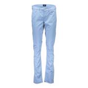 Lichtblauwe Katoenen Jeans Broek, Smalle Pijp, Logo Gant , Blue , Dame...