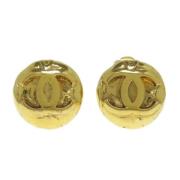 Pre-owned Metal chanel-jewelry Chanel Vintage , Yellow , Dames