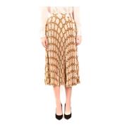 Multicolor Stijlvolle Rok Aw20 Twinset , Beige , Dames