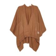 Bruine Gebreide Cape Jas Liu Jo , Brown , Dames