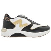 Sneakers Zwart Wit Leo Goud Manila Grace , Multicolor , Dames