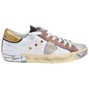 Lage Sneakers in Wit en Roze Philippe Model , Multicolor , Dames