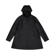 A-Line Waterdichte Jas Rains , Black , Dames