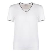 V-hals T-shirt Dolce & Gabbana , White , Heren