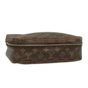 Pre-owned Canvas pouches Louis Vuitton Vintage , Brown , Dames