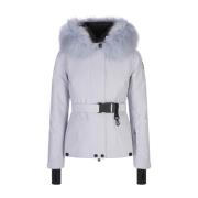 Blauwe Alpine Ski Jas met Gore-Tex Moncler , Blue , Dames