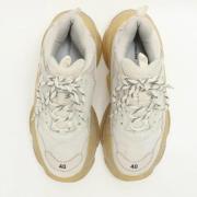 Pre-owned Leather sneakers Balenciaga Vintage , White , Dames