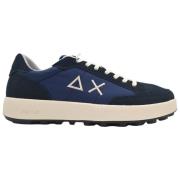 Genius Navy Blue Sneakers Sun68 , Blue , Heren