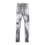 Gescheurde Slim Fit Jeans Dsquared2 , Gray , Heren