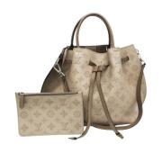 Pre-owned Leather handbags Louis Vuitton Vintage , Beige , Dames