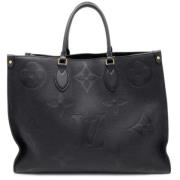 Pre-owned Leather handbags Louis Vuitton Vintage , Black , Dames