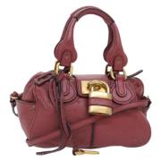 Pre-owned Leather handbags Chloé Pre-owned , Pink , Dames