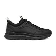 Zwarte Actieve Sneakers voor Mannen Geox , Black , Heren