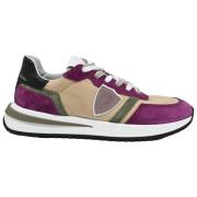 Lage Top Sneakers Mondial Violet Beige Philippe Model , Multicolor , D...