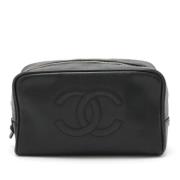 Pre-owned Leather chanel-bags Chanel Vintage , Black , Dames