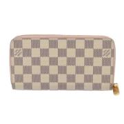 Pre-owned Canvas wallets Louis Vuitton Vintage , Beige , Dames