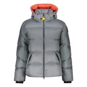 Donsjack met trekkoord capuchon Parajumpers , Gray , Heren