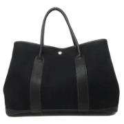 Pre-owned Canvas handbags Hermès Vintage , Black , Dames