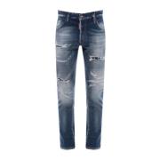 Klassieke 5-Pocket Jeans Dsquared2 , Blue , Heren