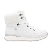 Witte Casual Enkellaarsjes voor Dames Rieker , White , Dames