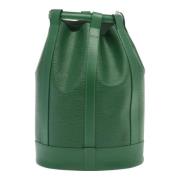 Pre-owned Leather louis-vuitton-bags Louis Vuitton Vintage , Green , D...