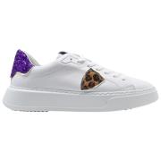 Lage Glitter Sneakers in Wit Violet Philippe Model , White , Heren