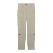 Grijze Casual Broek met Zakken Proenza Schouler , Beige , Dames