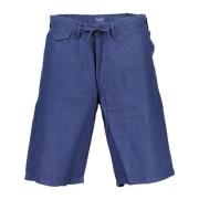 Blauwe Bermuda Shorts met 5 Zakken Gant , Blue , Heren