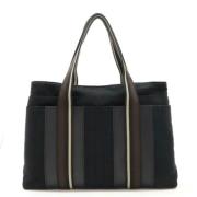 Pre-owned Canvas handbags Hermès Vintage , Black , Dames